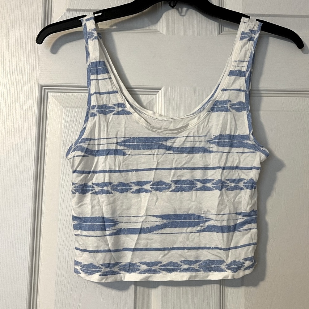 EUC Aerie cropped Aztec print tank